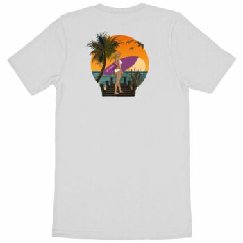T-shirt Qbombew Beach Night Homme