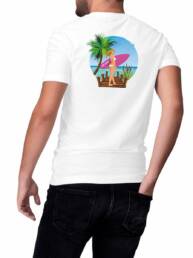 T-shirt Qbombew Beach Homme