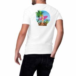 T-shirt Qbombew Beach Homme
