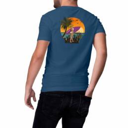 T-shirt Qbombew Beach Night Homme