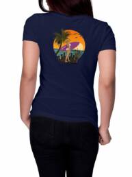 T-shirt Qbombew Beach Night Femme